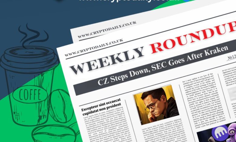 Crypto Weekly Roundup: CZ Steps Down, SEC Goes After Kraken, And More