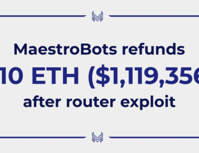 Maestro Trading Bot Refunds 610 ETH to Users Following Router Exploit