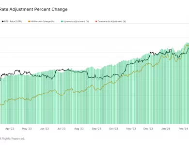 Bitcoin Hash Rate Percent Change: (Source: Glassnode)